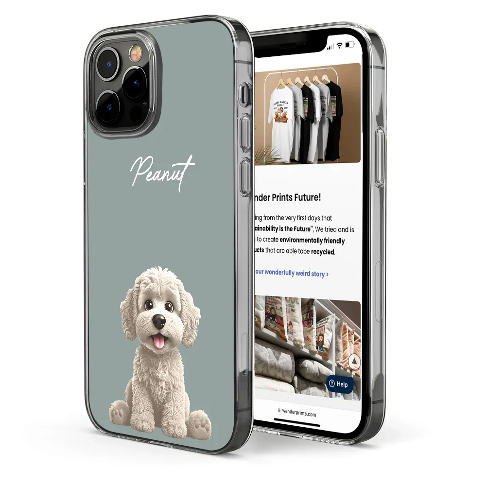 Your Dog 3D Cartoon Effect - Personalized Clear Phone Case - Image 4