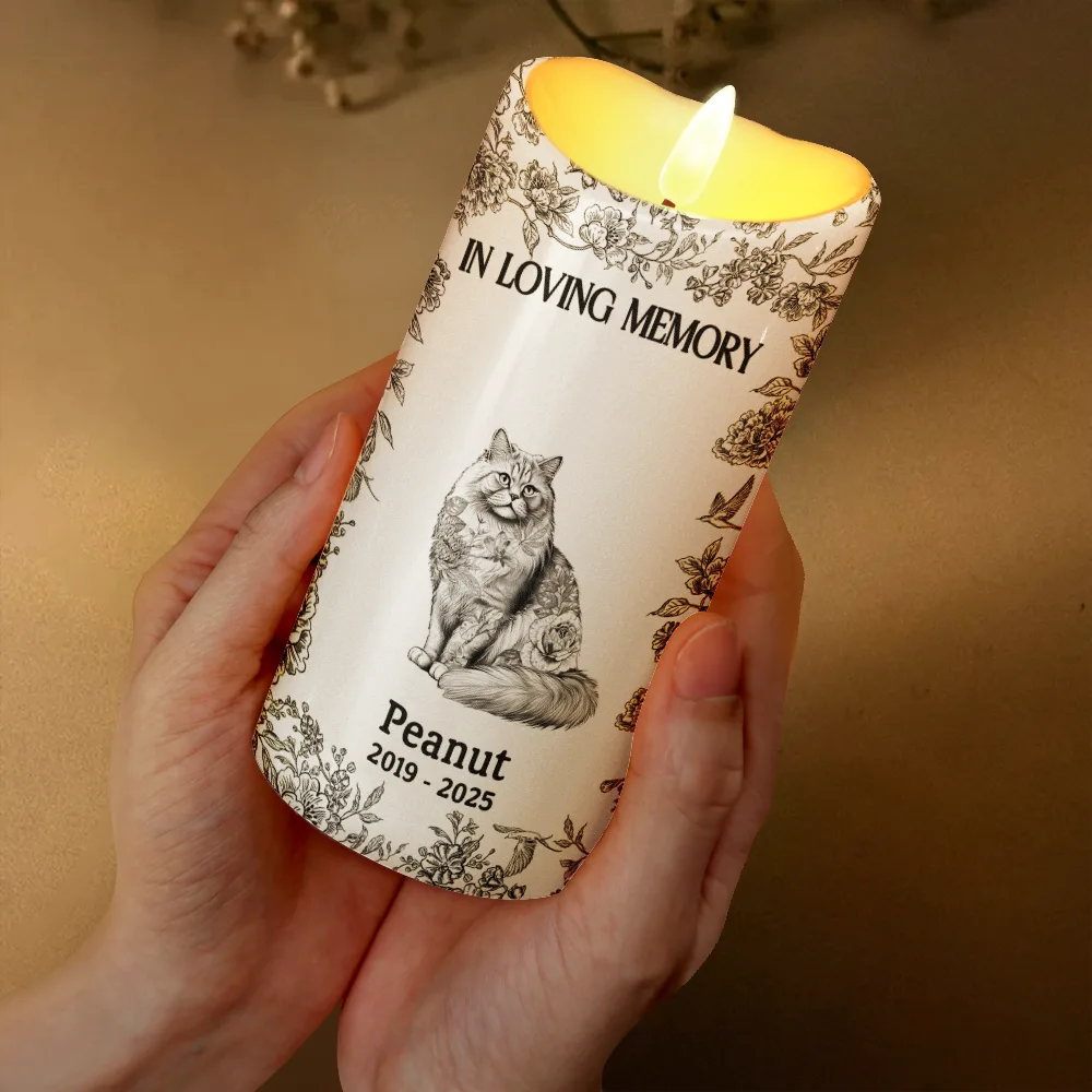 Your Light Will Always Shine In My Heart Memorial Dog Cat - Personalized Flameless LED Candle - Image 3