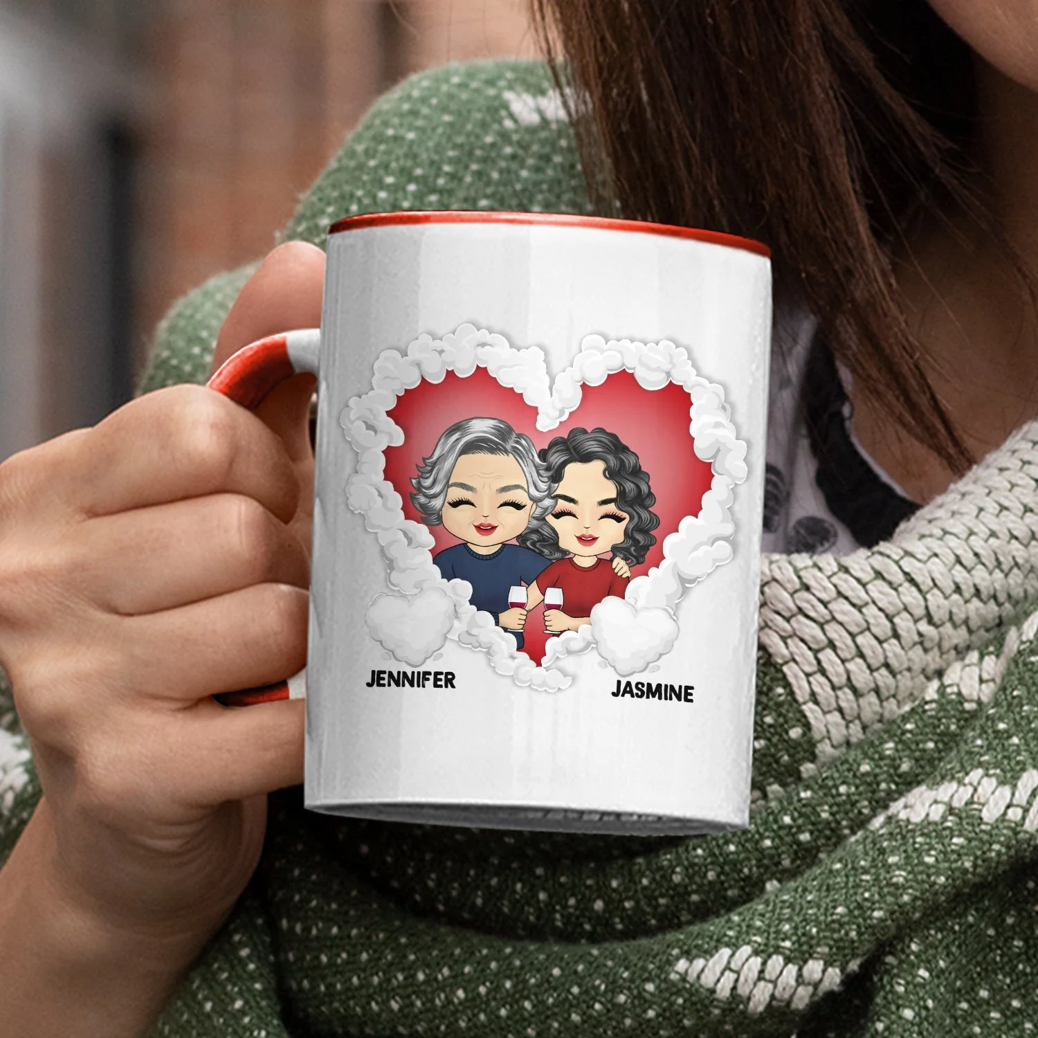 Your Other Kids - Gift For Mother - Personalized Custom Accent Mug - Image 3