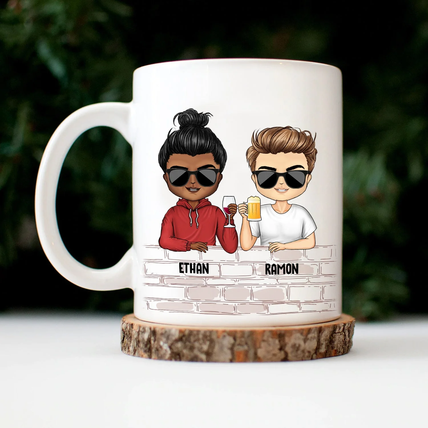 You're An Amazing Human What An Incredible Idiot - Funny, Anniversary, Birthday Gift For Brother, Sister, Husband, Wife, Bestie, Sibling - Personalized Mug - Image 3