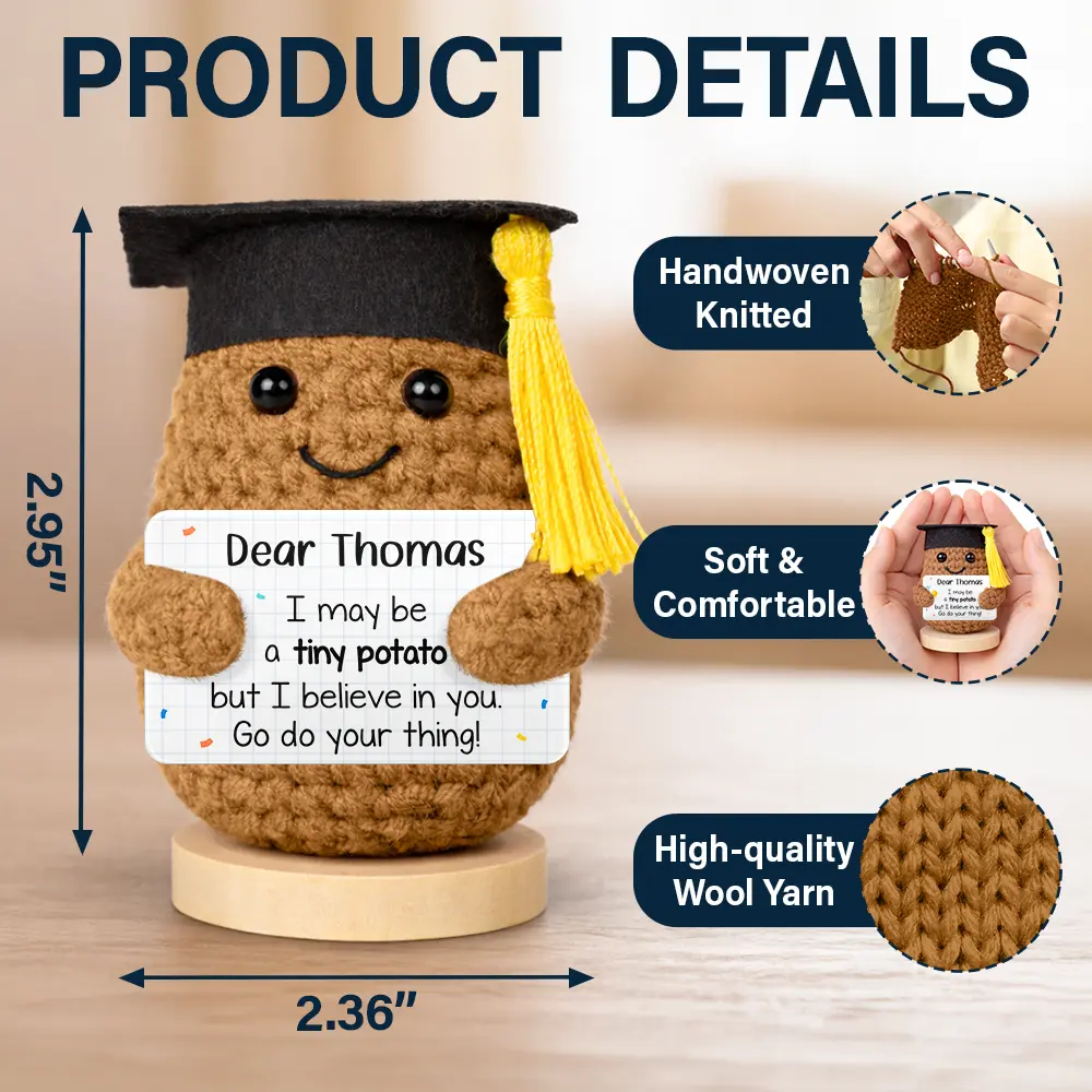 You're Kind Of A Big Dill - Personalized Doll Crochet With Custom Card - Image 4