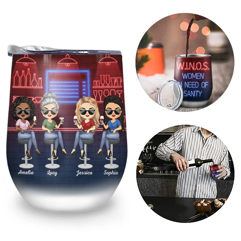 You're My Favorite Best Friends - Bestie BFF Gift - Personalized Custom Wine Tumbler - Image 2