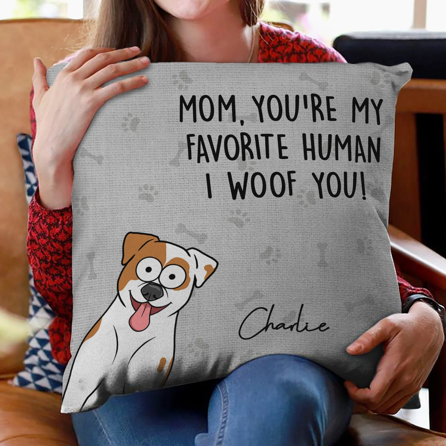 You're My Favorite Human - Gift For Dog, Pet Lovers - Personalized Pillow - Image 2