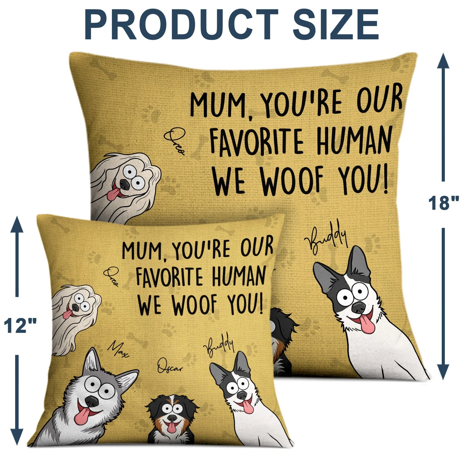 You're My Favorite Human - Gift For Dog, Pet Lovers - Personalized Pillow - Image 4