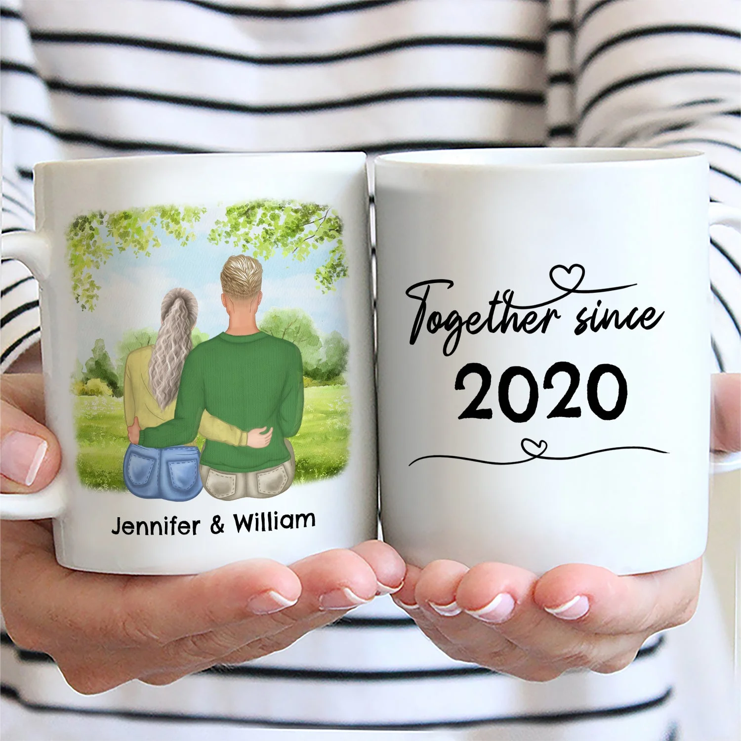 You're Stuck With Me - Gift For Couples - Personalized Mug - Image 2