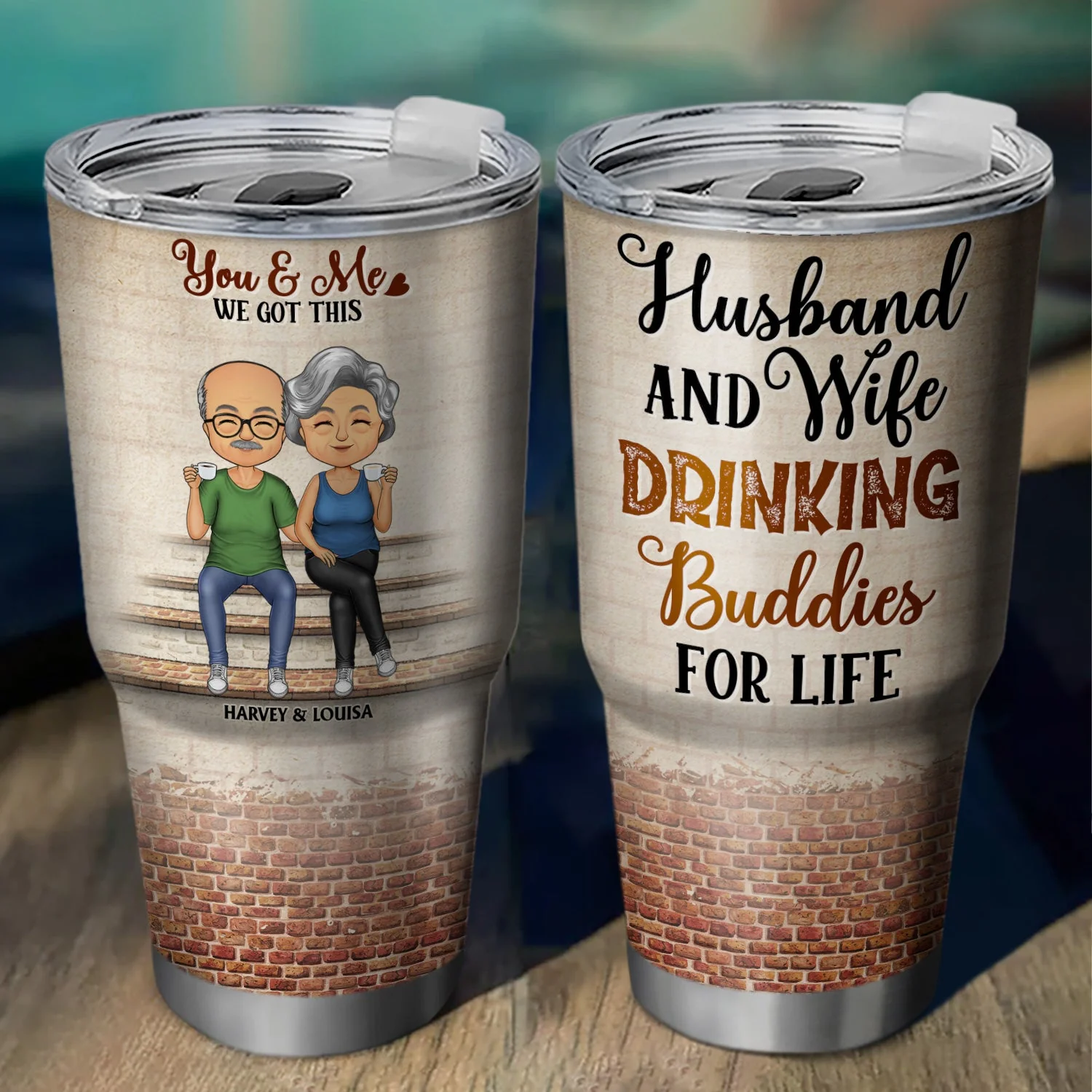 You're The Only One I Want To Annoy For The Rest Of My Life Couples - Anniversary, Birthday Gift For Spouse, Husband, Wife, Boyfriend, Girlfriend - Personalized Custom 30 Oz Tumbler - Image 2