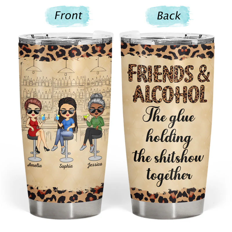 You're The She To My Nanigans Best Friends - Bestie BFF Gift - Personalized Custom Tumbler - Image 3