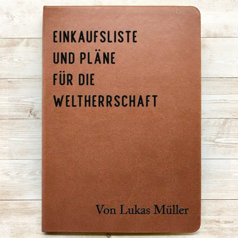 Zeiten In Denen Ich Recht Hatte Und Niemand Zuhörte Lustiges Sarkastisches Buch - Personalisiertes Ledertagebuch - Image 3