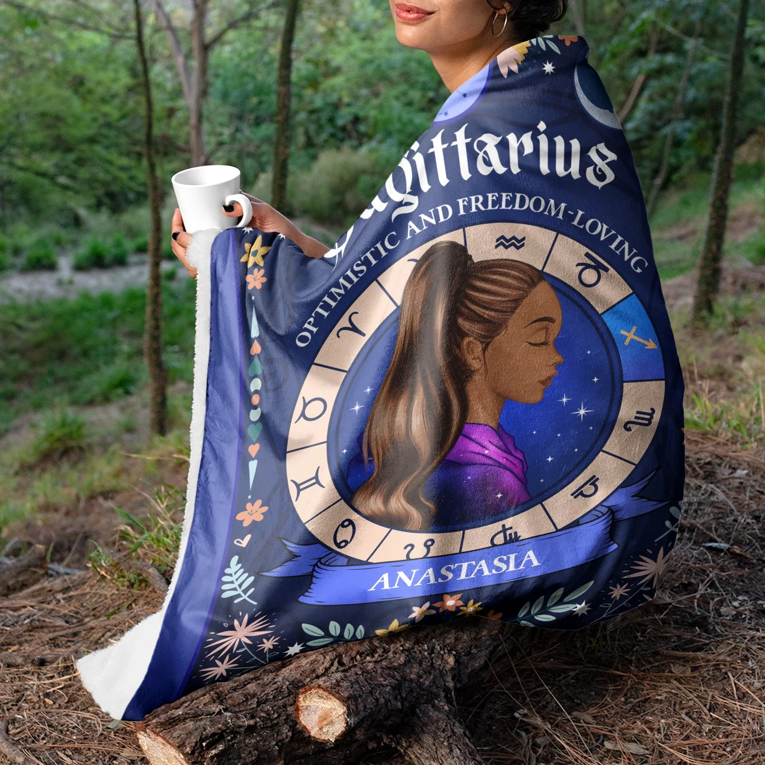 Zodiac Characteristics - Gift For Yourself - Personalized Fleece Blanket - Image 3